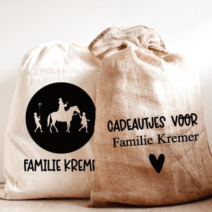 Sinterklaas cadeau zak met naam