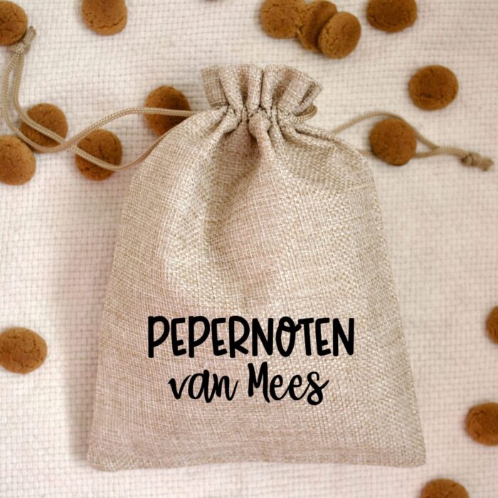 Pepernootzakje met naam